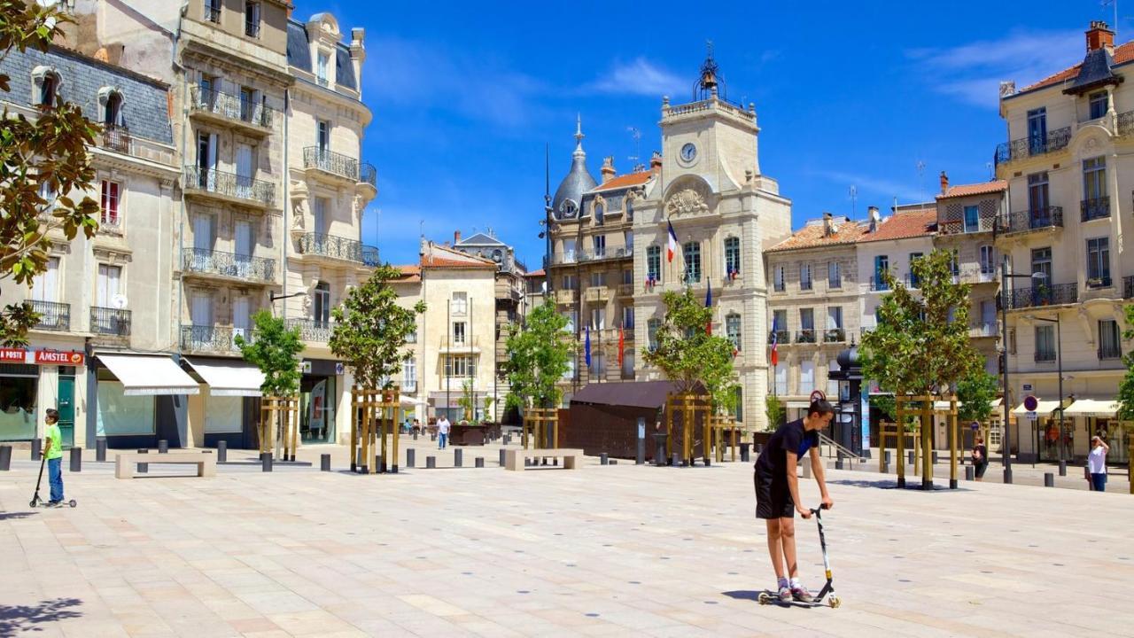 Saëns 5-T2 avec garage privé optionnel-Centre historique et plages à 16km ! Béziers Exterior foto